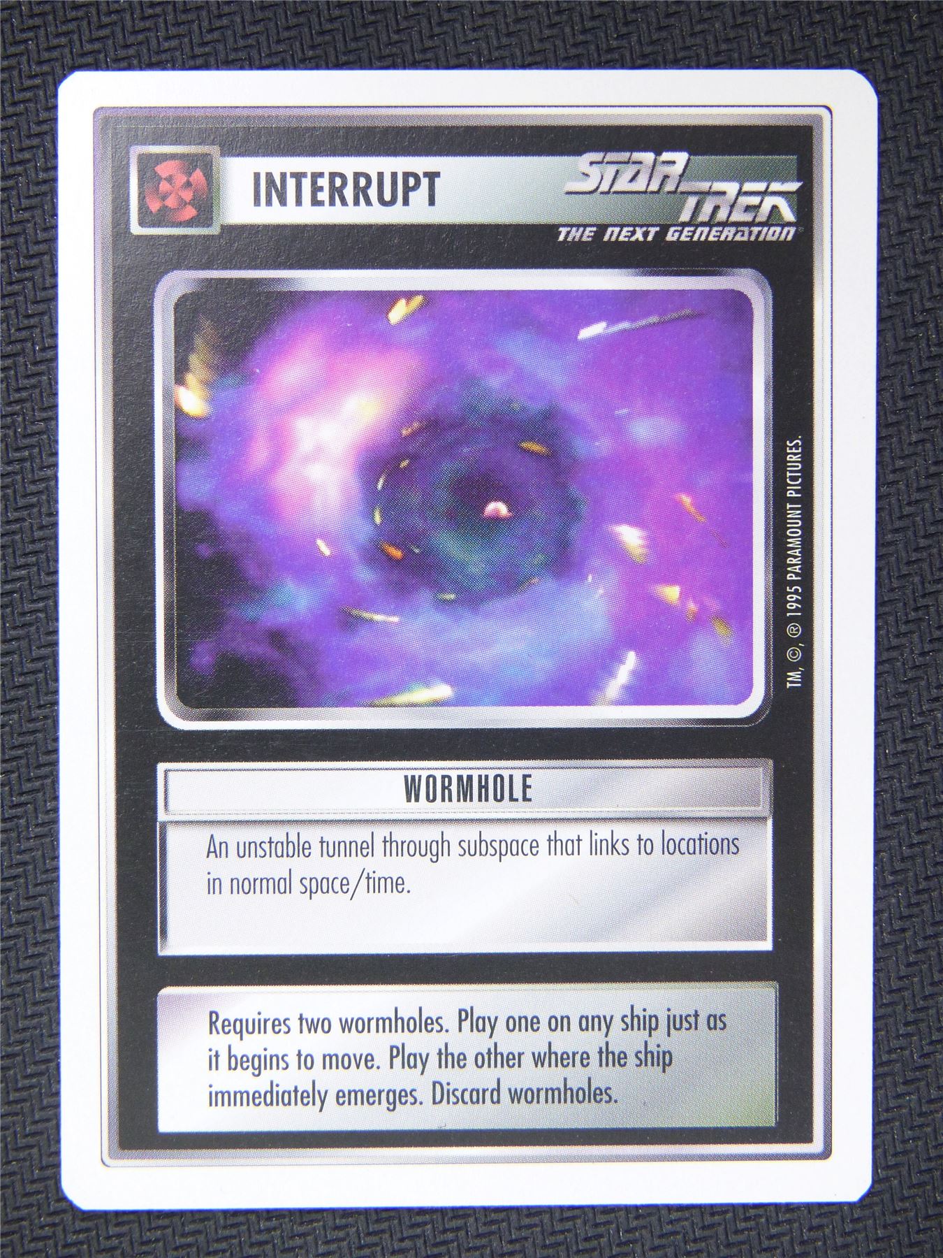 Interrupt Wormhole - Star Trek Next Gen Card #4QU