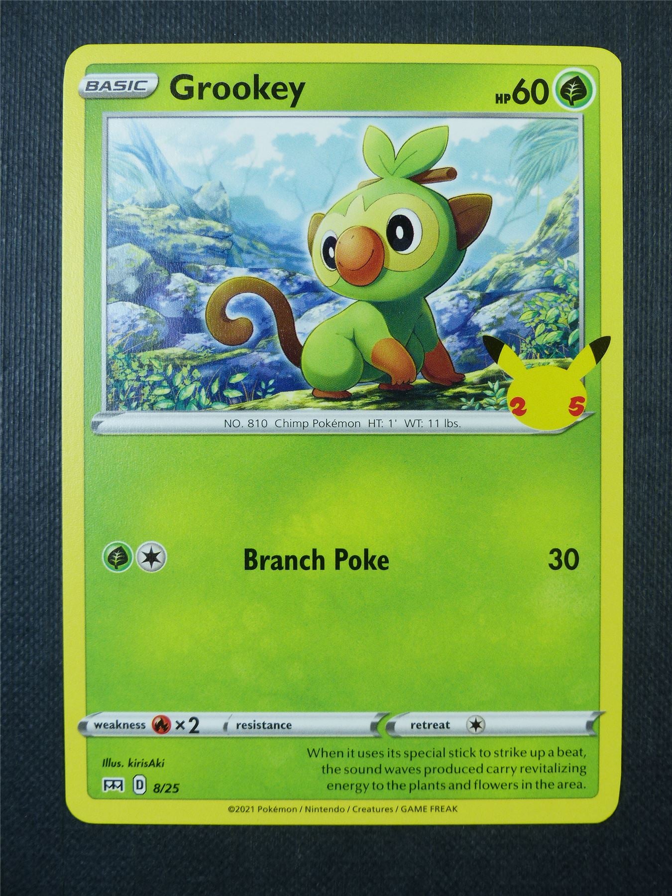 Grookey 8/25 McDonalds Promo - Pokemon Card #9Q4