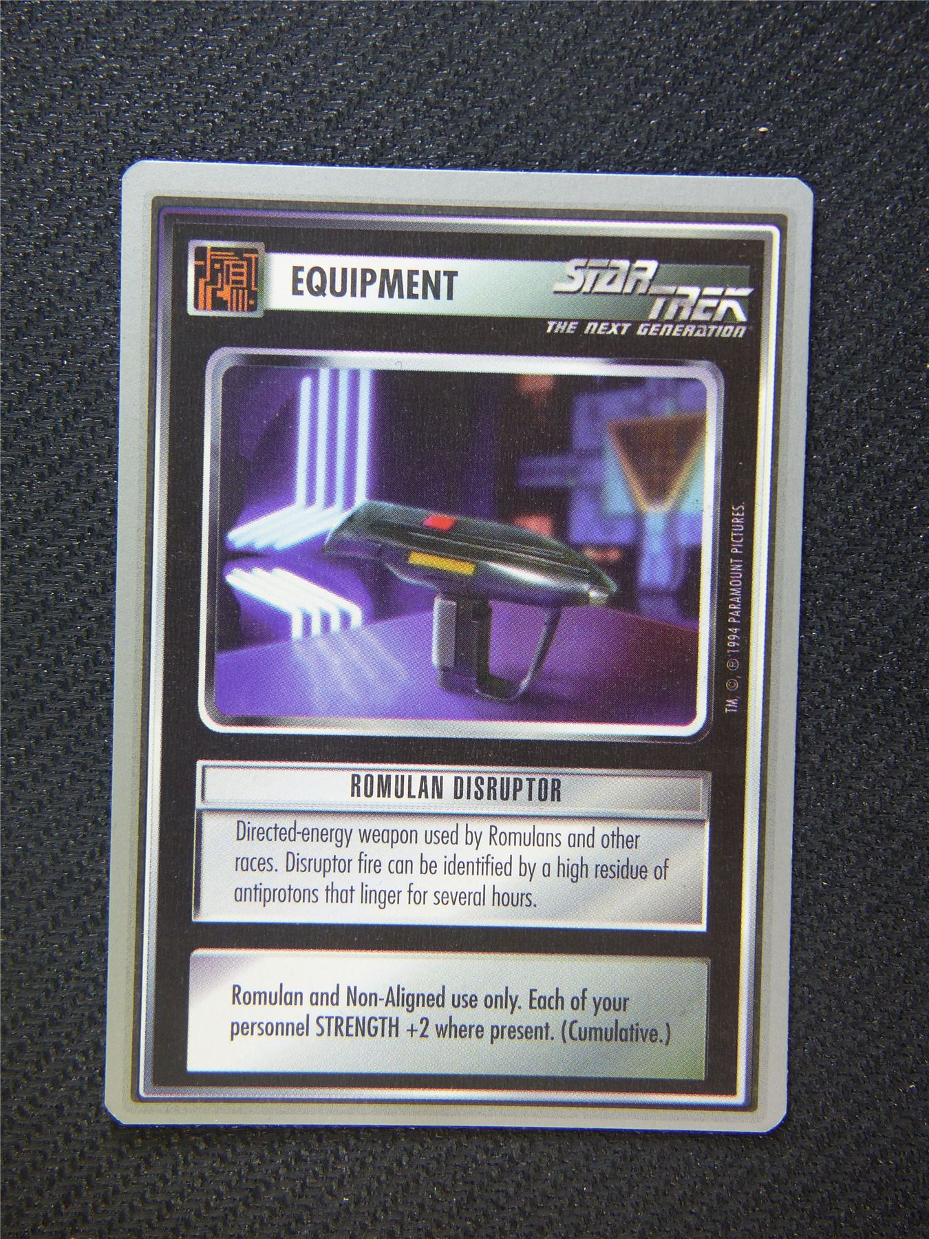 Equipment Romulan Disruptor - Star Trek Silver Border Card Decipher #2EF