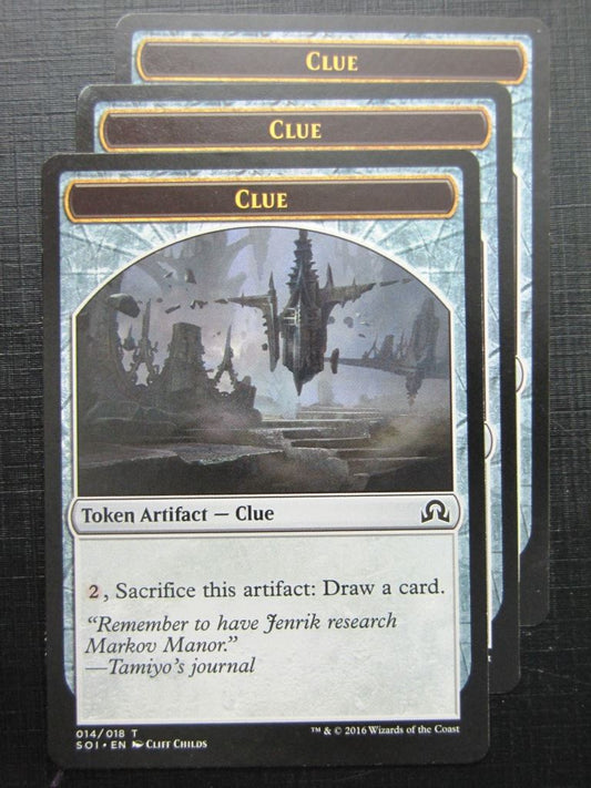 MTG Magic Token Cards: CLUE x3 # 17J87