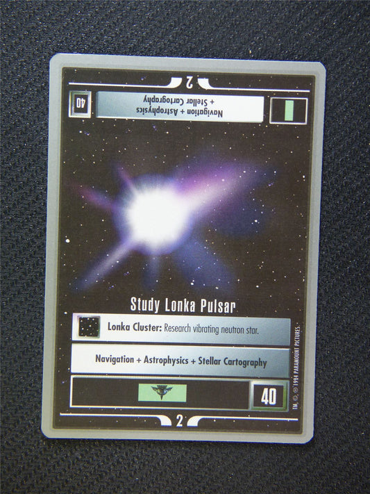 Study Lonka Pulsar - Star Trek Silver Border Card Decipher #2EX