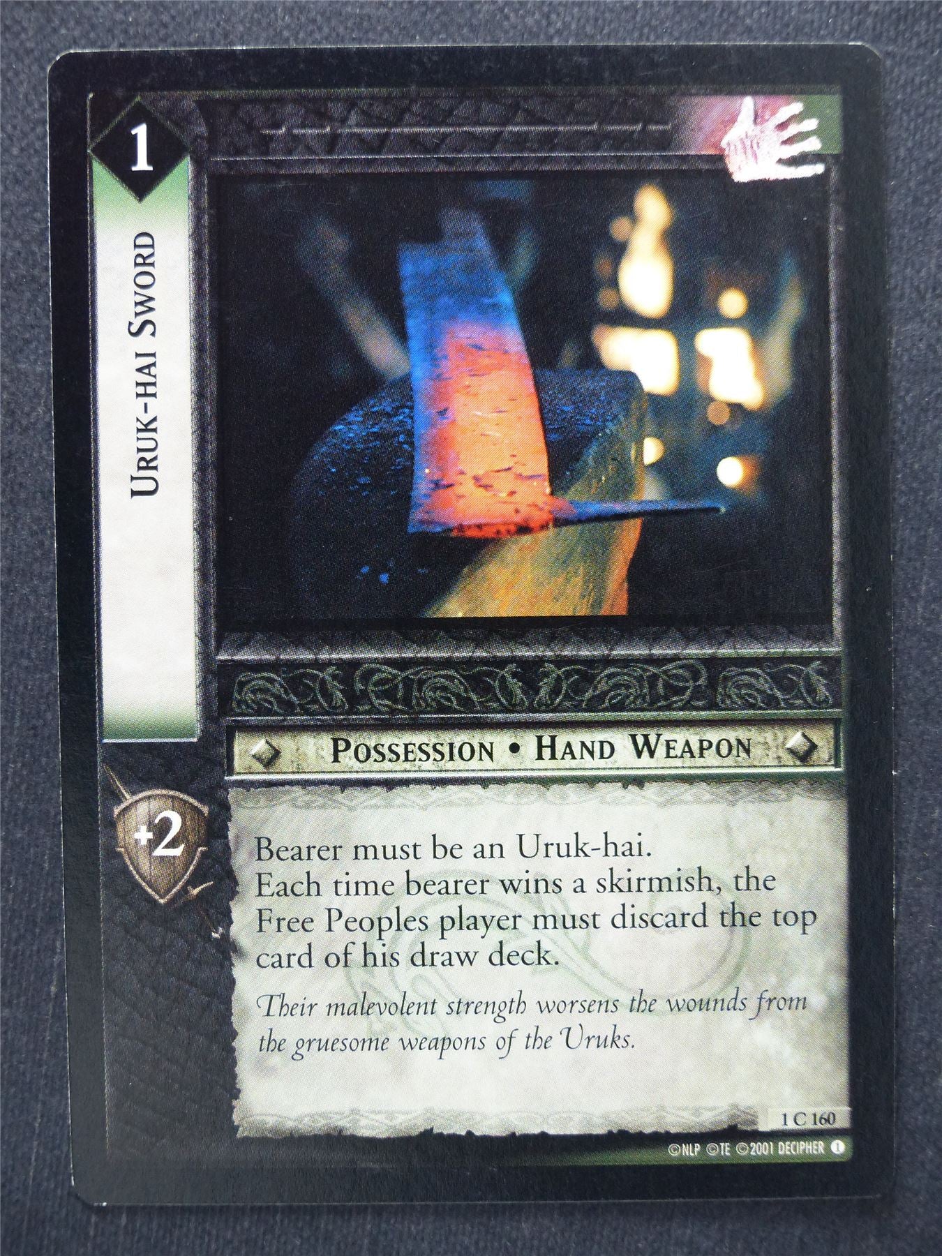 Uruk-Hai Sword 1 C 160 - LotR Cards #SF