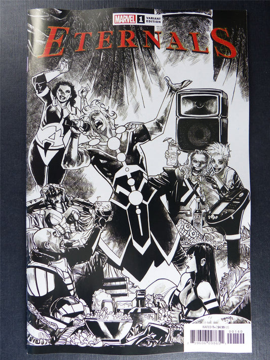 ETERNALS #1 Launch Sketch Cover - Mar 2021 - Marvel Comics #SN