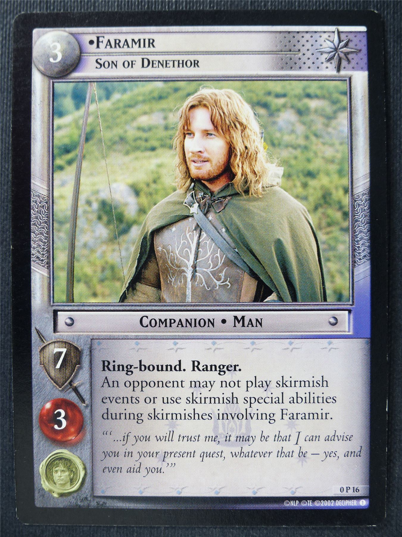 Faramir 0 P 16 - LotR Card #3JA