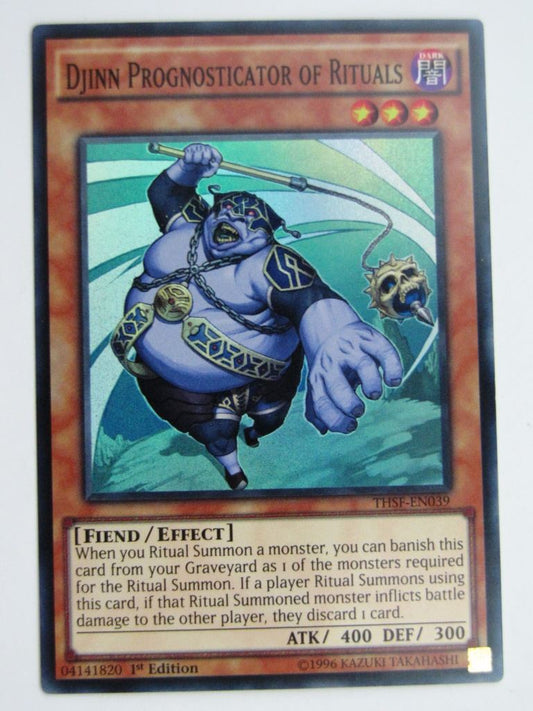 Yugioh Played Cards: DJINN PROGNOSTICATOR OF RITUALS THSF SUPER RARE # 29G70