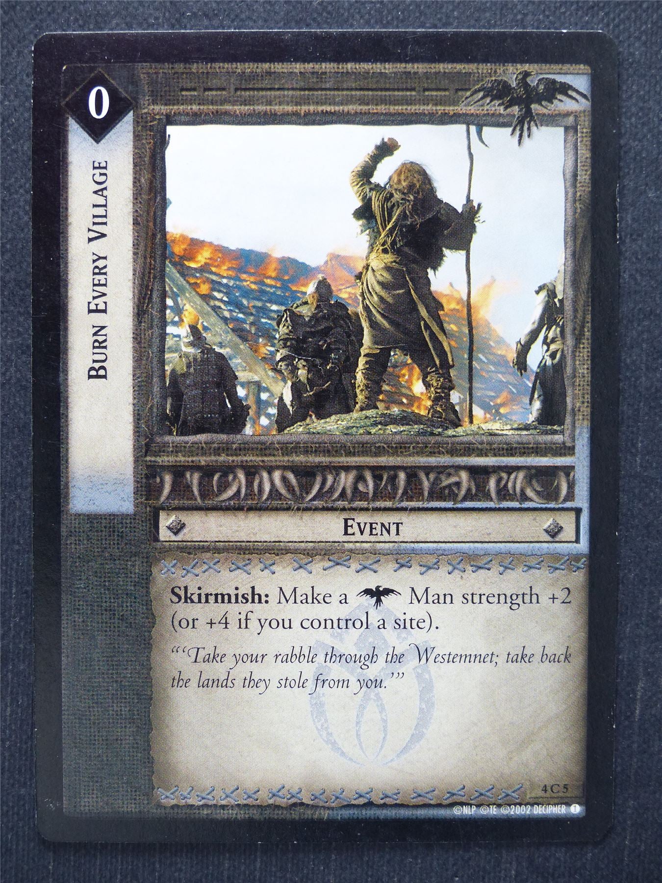 Burn Every Village 4 C 5 - LotR Cards #PT