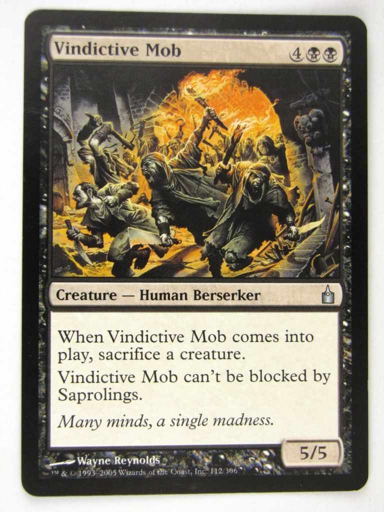 MTG Magic: the Gathering Cards: VINDICTIVE MOB: RAV