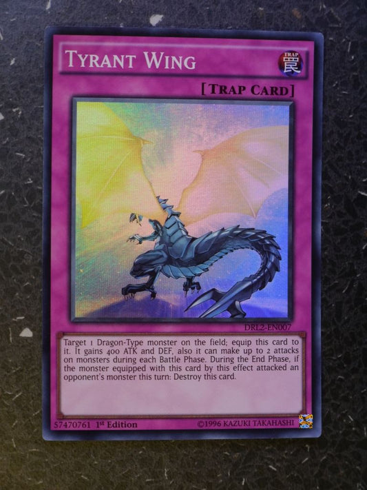 Yugioh Cards: TYRANT WING DRL2 SUPER RARE # 4A42