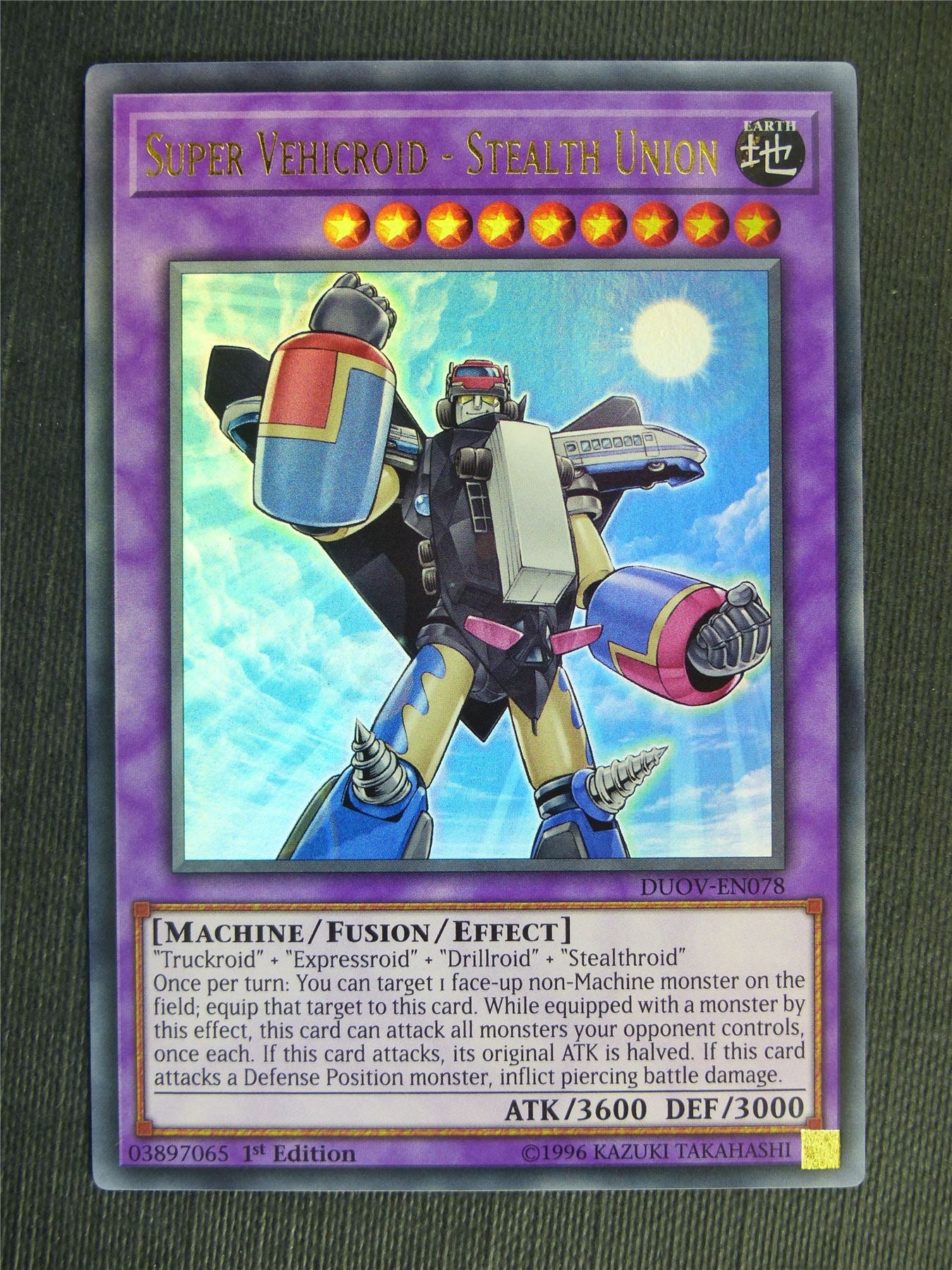 Super Vehicroid - Stealth Union DUOV Ultra Rare - 1st ed - Yugioh Cards #26K