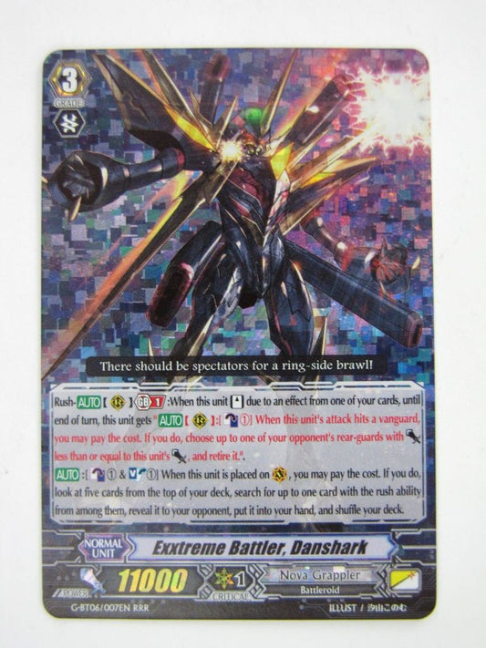 Vanguard Cards: EXXTREME BATTLER, DANSHARK G-BT06 RRR # 9A53