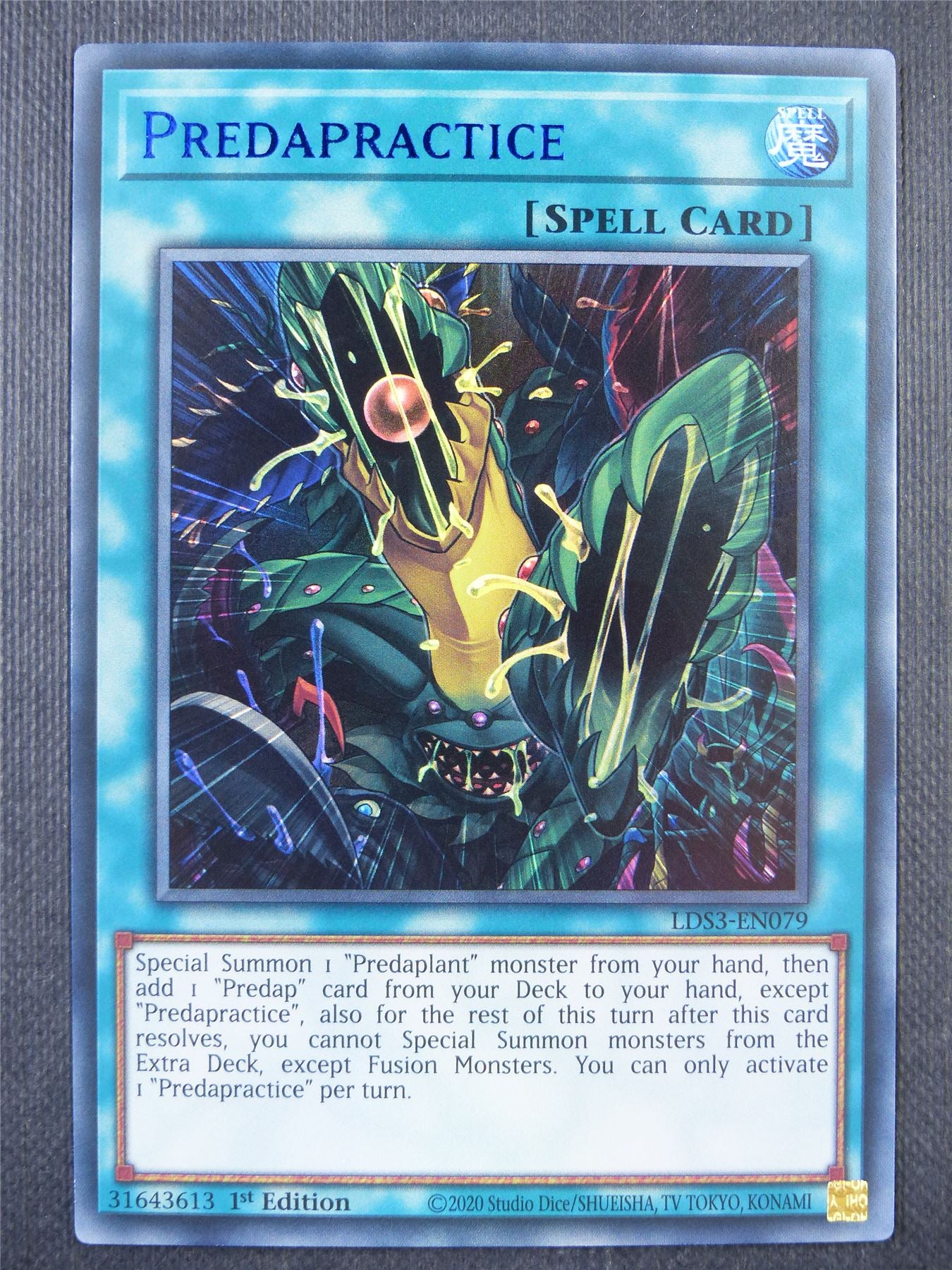 Predapractice LDS3 Ultra Rare Blue - 1st ed Yugioh Card #8PQ