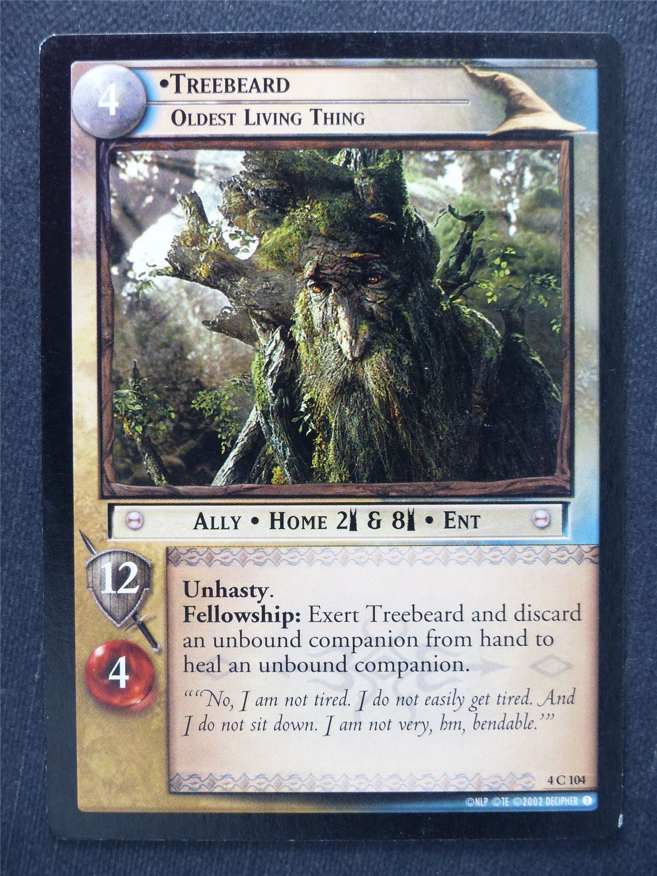 Treebeard 4 C 104 - LotR Cards #UZ