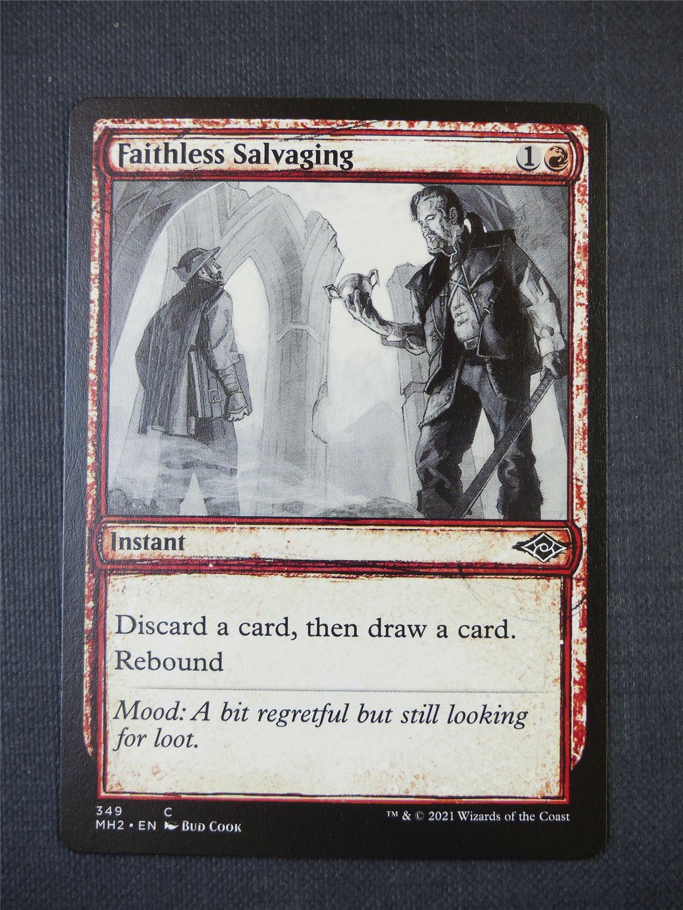 Faithless Salvaging Sketch - Mtg Card #51P