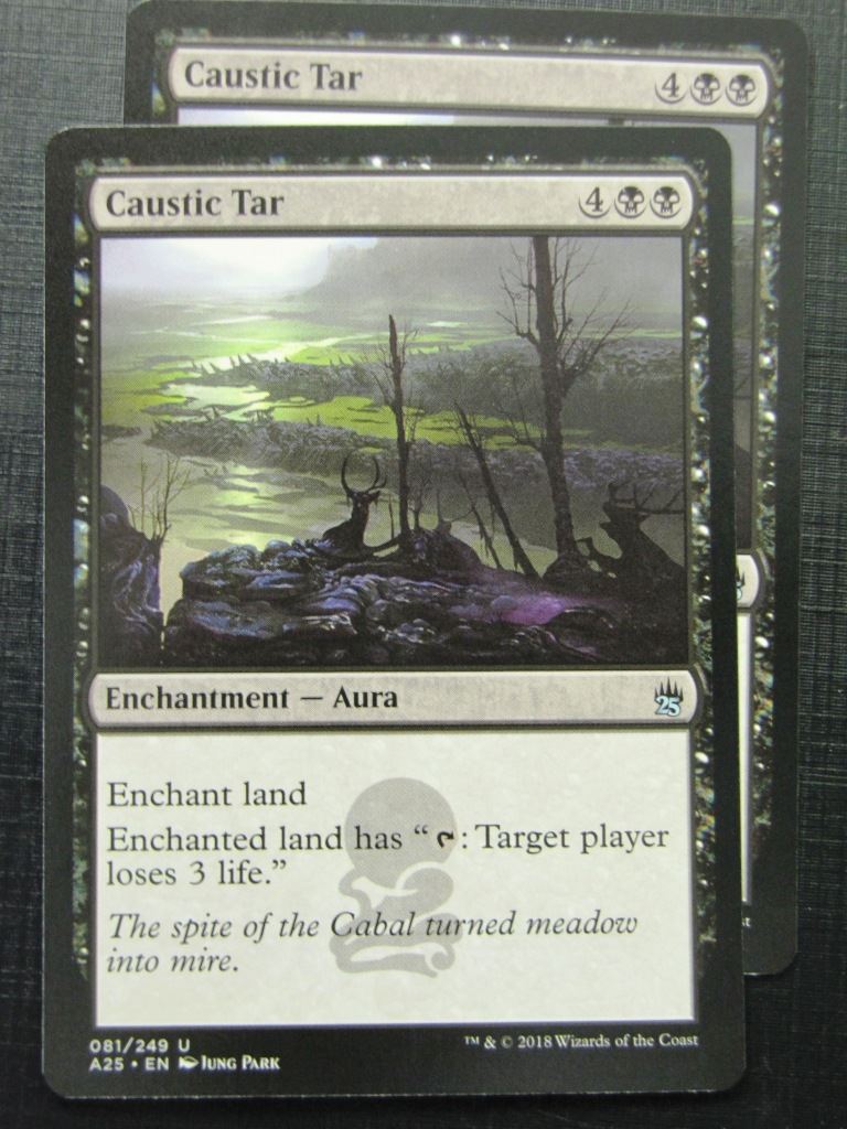 Caustic Tar x2 - Masters 25 - Mtg Card # 10A72