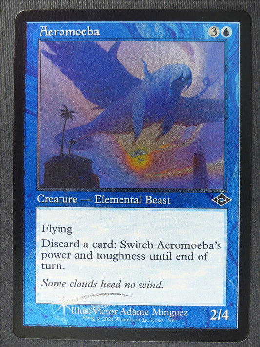 Aeromeoba Retro Etched Foil - Mtg Magic Cards #1MN