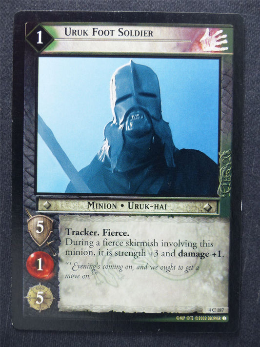 Uruk Foot Soldier 4 C 187 - LotR Cards #SS