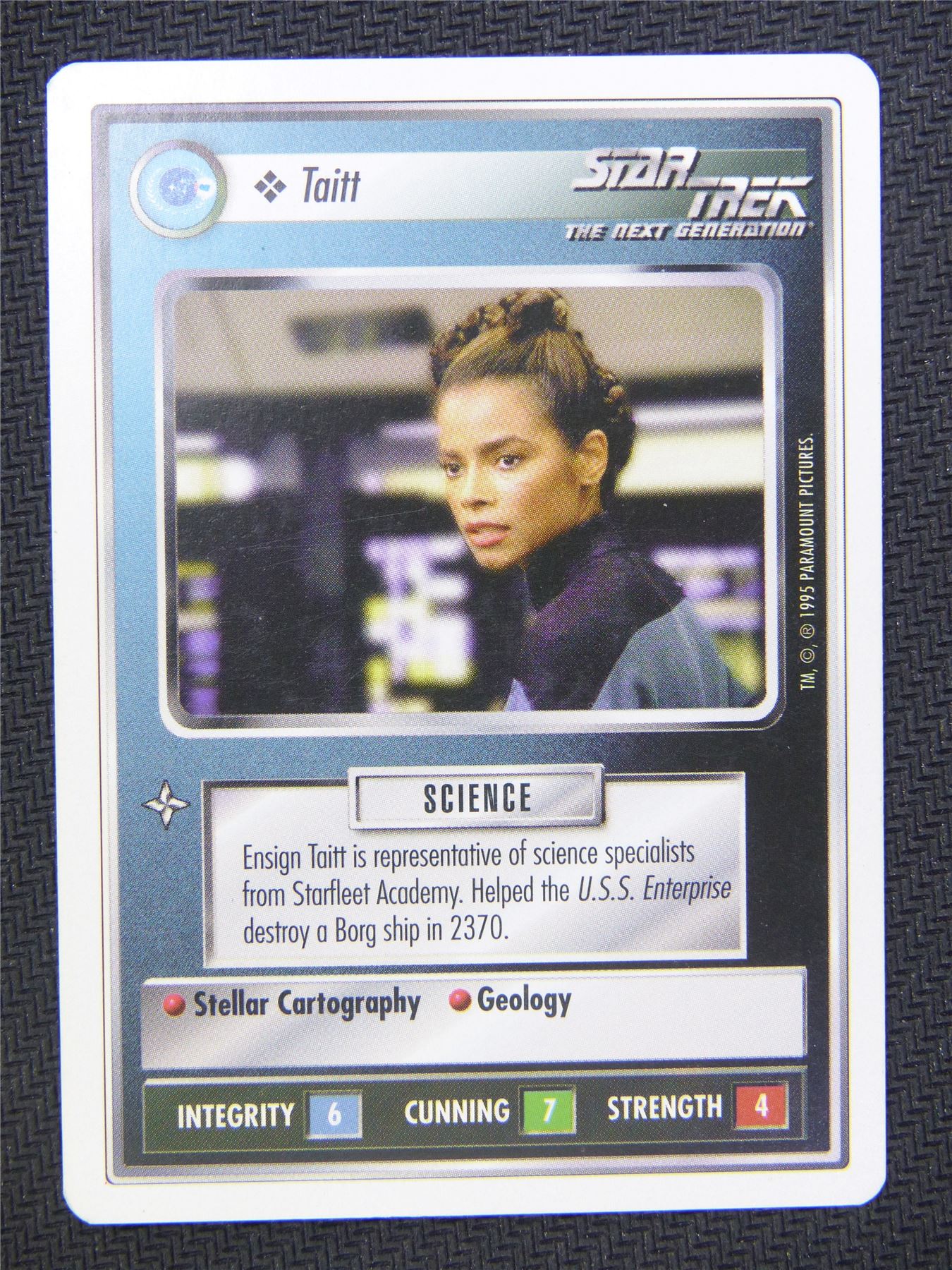 Taitt White Border - Star Trek Next Gen Card #4OF
