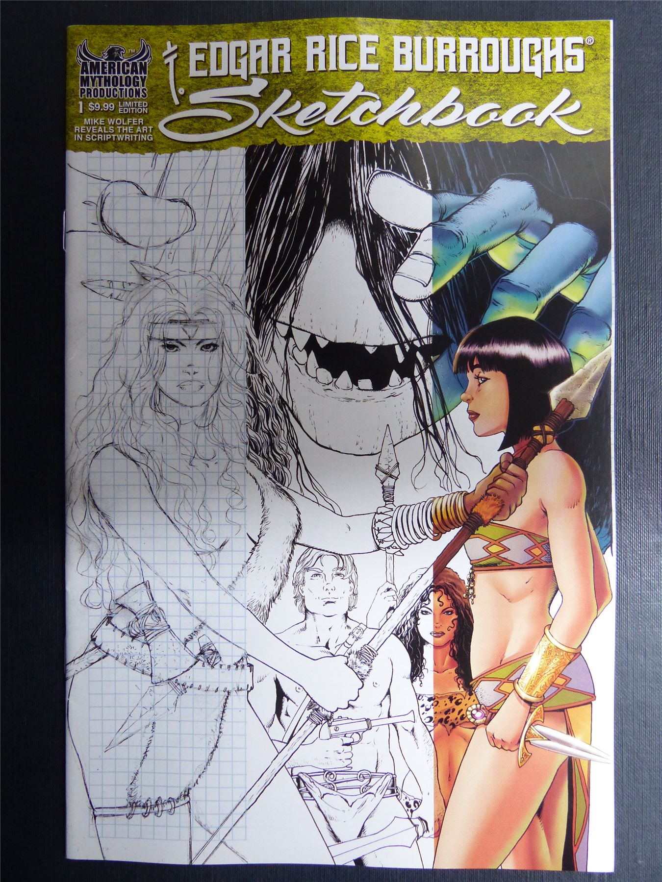 EDGAR Rice |Burroughs Sketchbook #1 - Aug 2021 - Mythology Comics #1CC