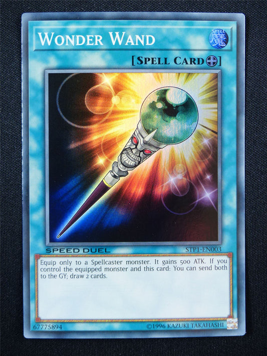 Wonder Wand STP1 Super Rare - 1st ed Yugioh Cards #9V