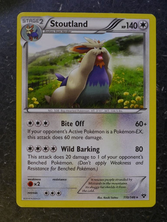 Pokemon Cards: STOUTLAND 110/146 RARE # 5J50