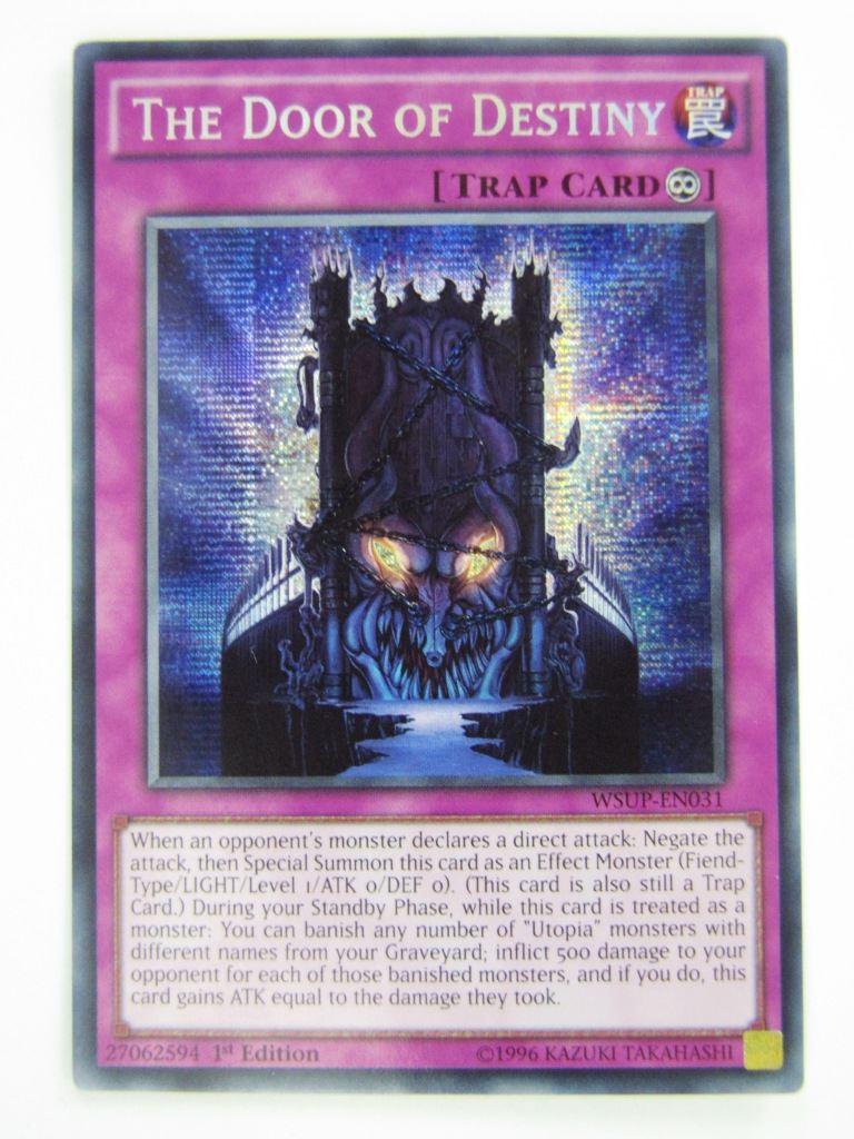 Yugioh Cards: THE DOOR OF DESTINY WSUP SECRET RARE # 2E68