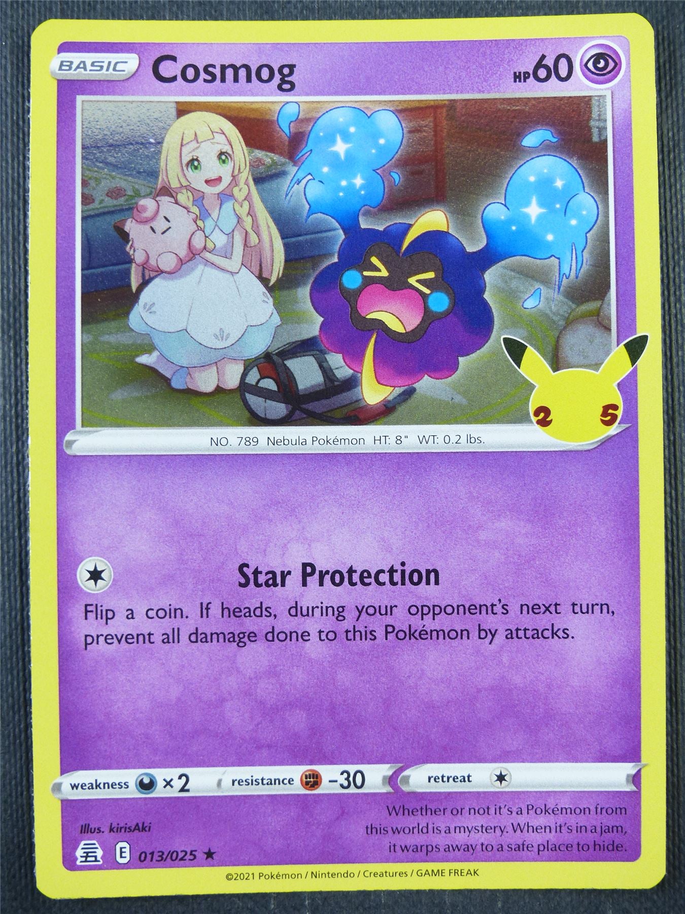 Cosmog 013/025 Holo - Pokemon Card #8VR