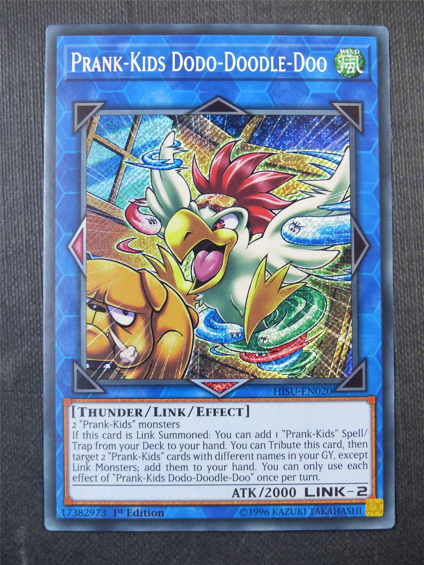 Prank-Kids Dodo-Doodle-Doo HISU Secret Rare - 1st ed Yugioh Card #2NR