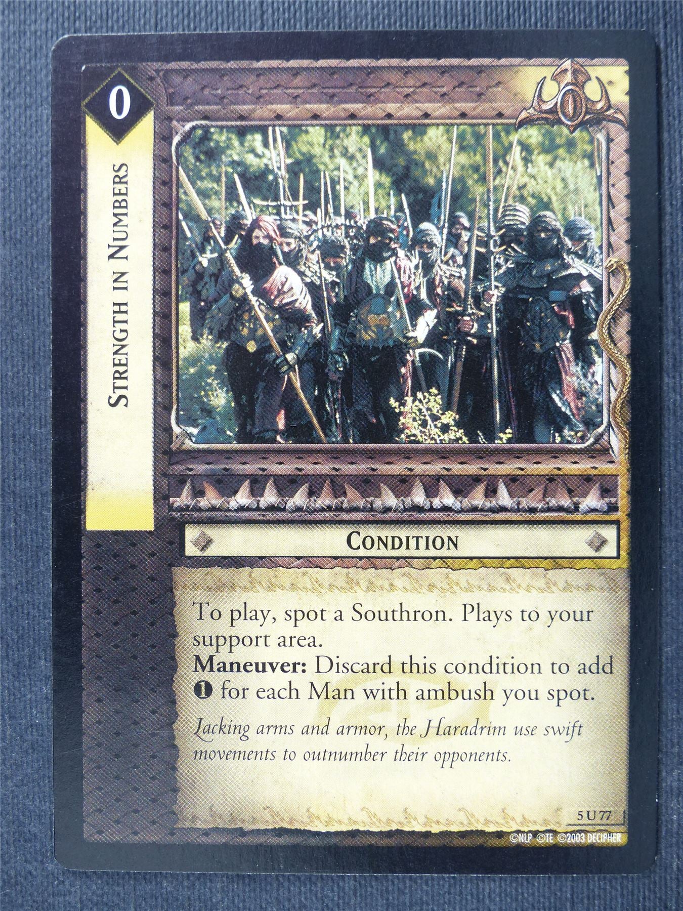 Strength in Numbers 5 U 77 - LotR Cards #2TG