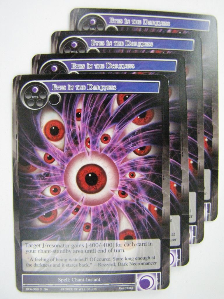 Force Of Will Cards: EYES IN THE DARKNESS x4 # 13C43