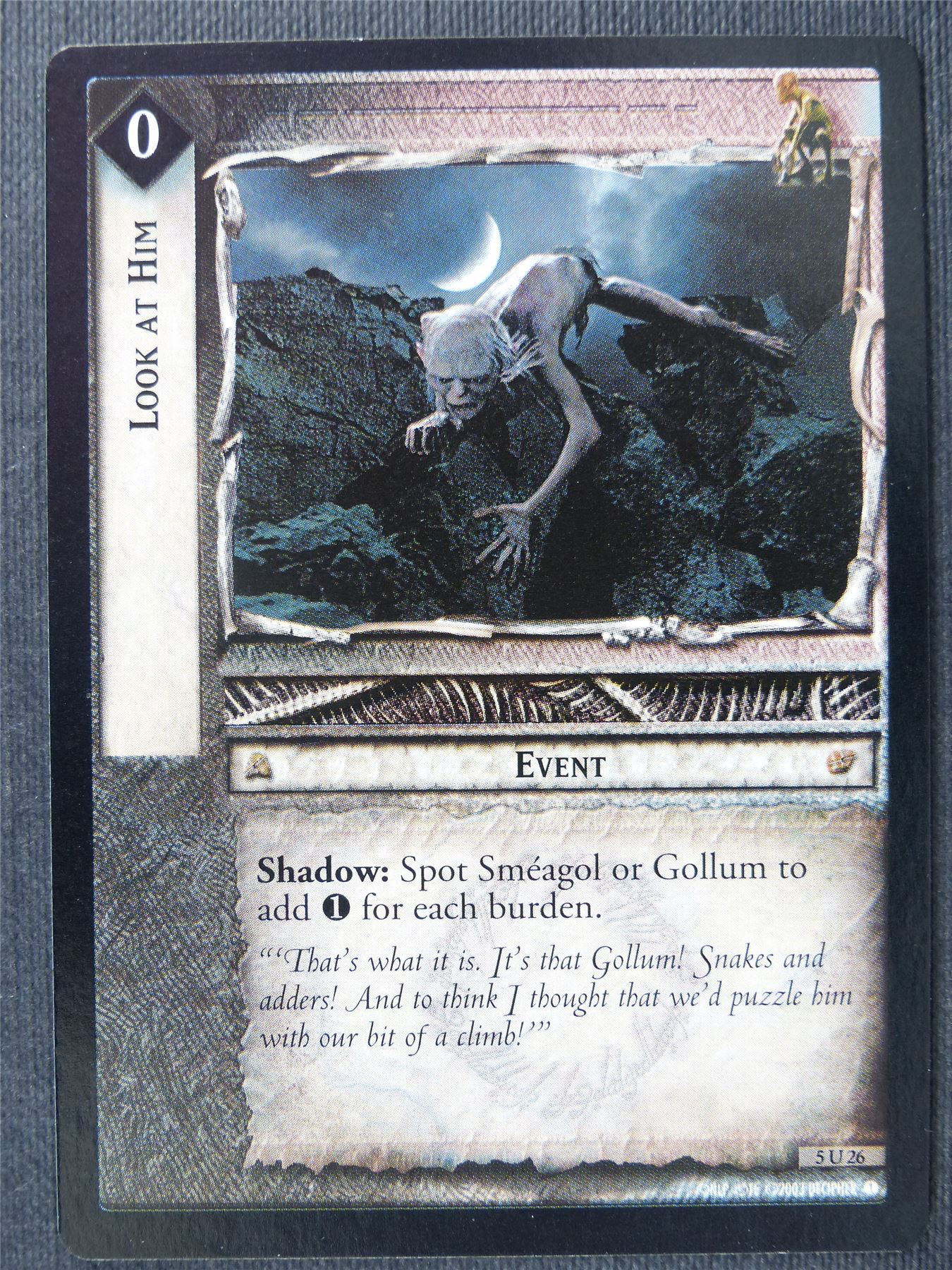 Look At Him 5 U 26 - LotR Cards #31G