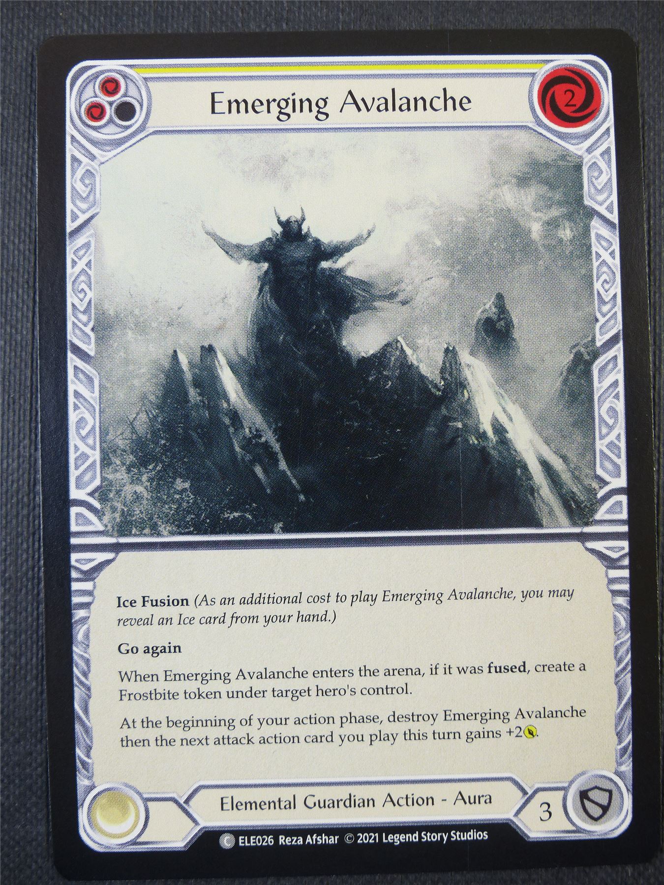 Emerging Avalanche - Yellow - Tales of Aria 1st ed - Flesh and Blood Card #62O