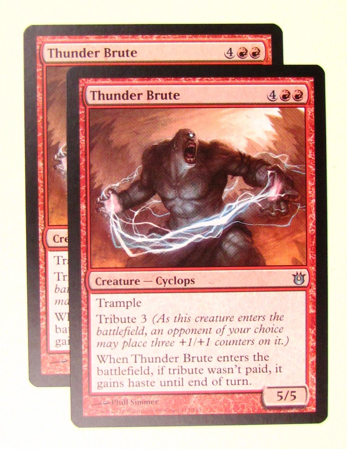 MTG Magic the Gathering Born of the Gods: Thunder Brute x2