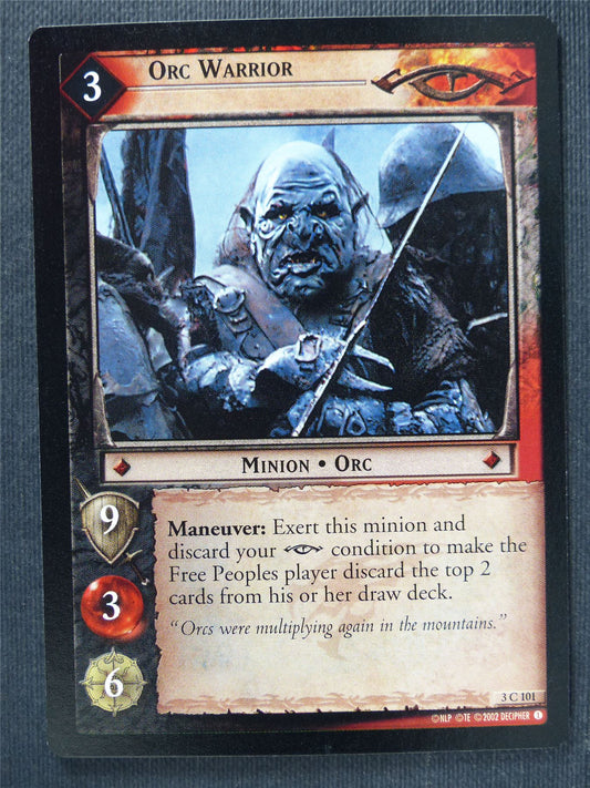 Orc Warrior 3 C 101 - LotR Cards #3PO