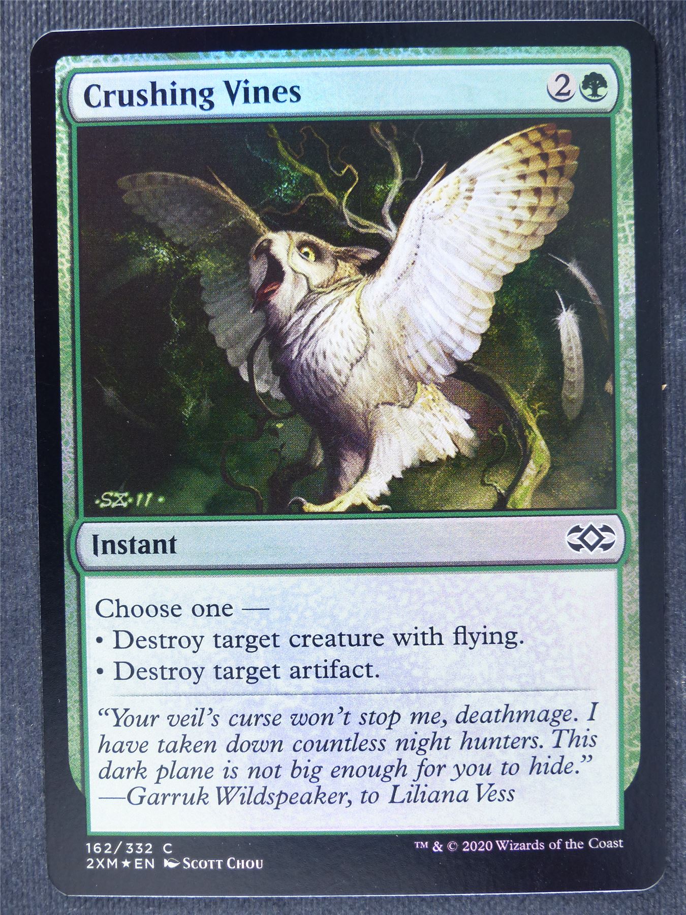 Crushing Vines Foil - Mtg Magic Cards #QW