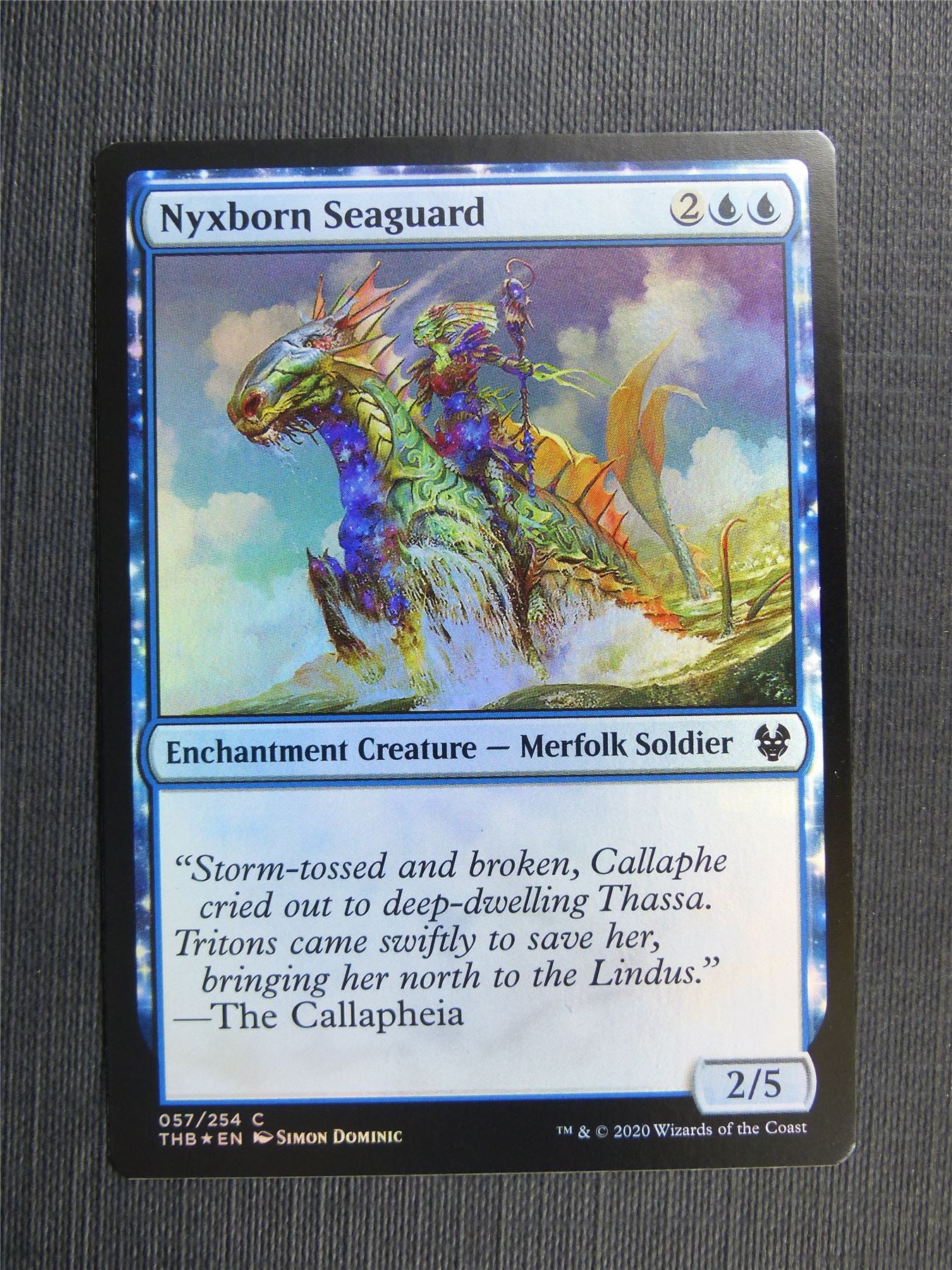 Nyxborn Seaguard Foil - Theros Collector Ed - Mtg Magic Cards #3LV