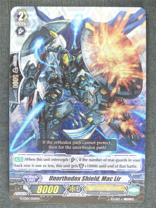 Unorthodox Shield Mac Lir G-LD01 played - Vanguard Cards #KN