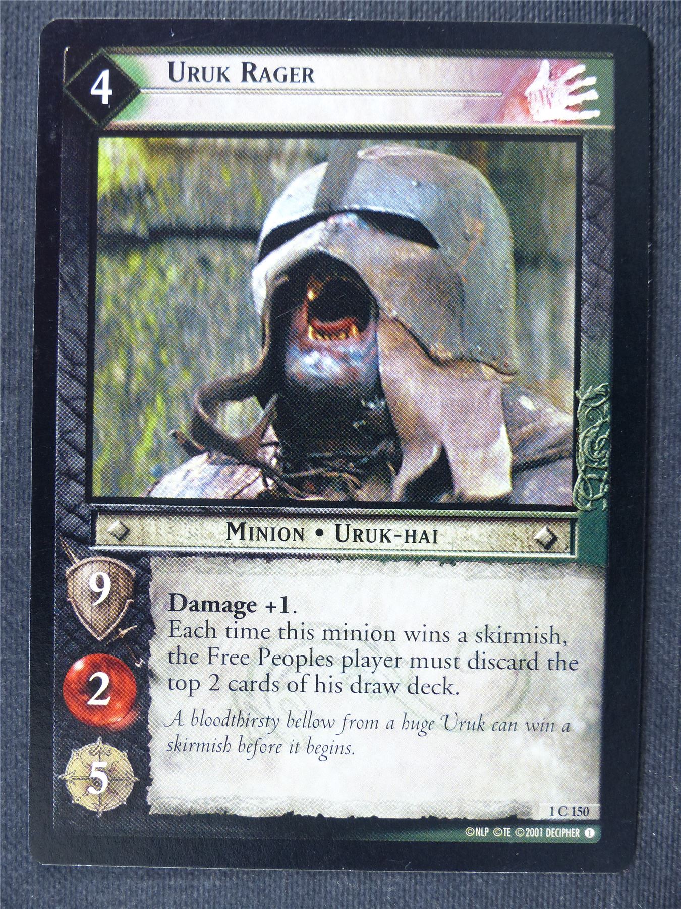 Uruk Rager 1 C 150 - LotrR Cards #3FC