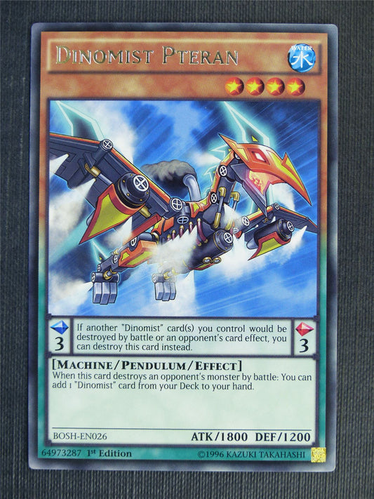 Dinomist Pteran BOSH Rare - 1st ed - Yugioh Cards #VO