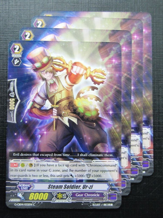 Vanguard Cards: STEAM SOLDIER, UR-ZI G-CB04 x4 # 20A14