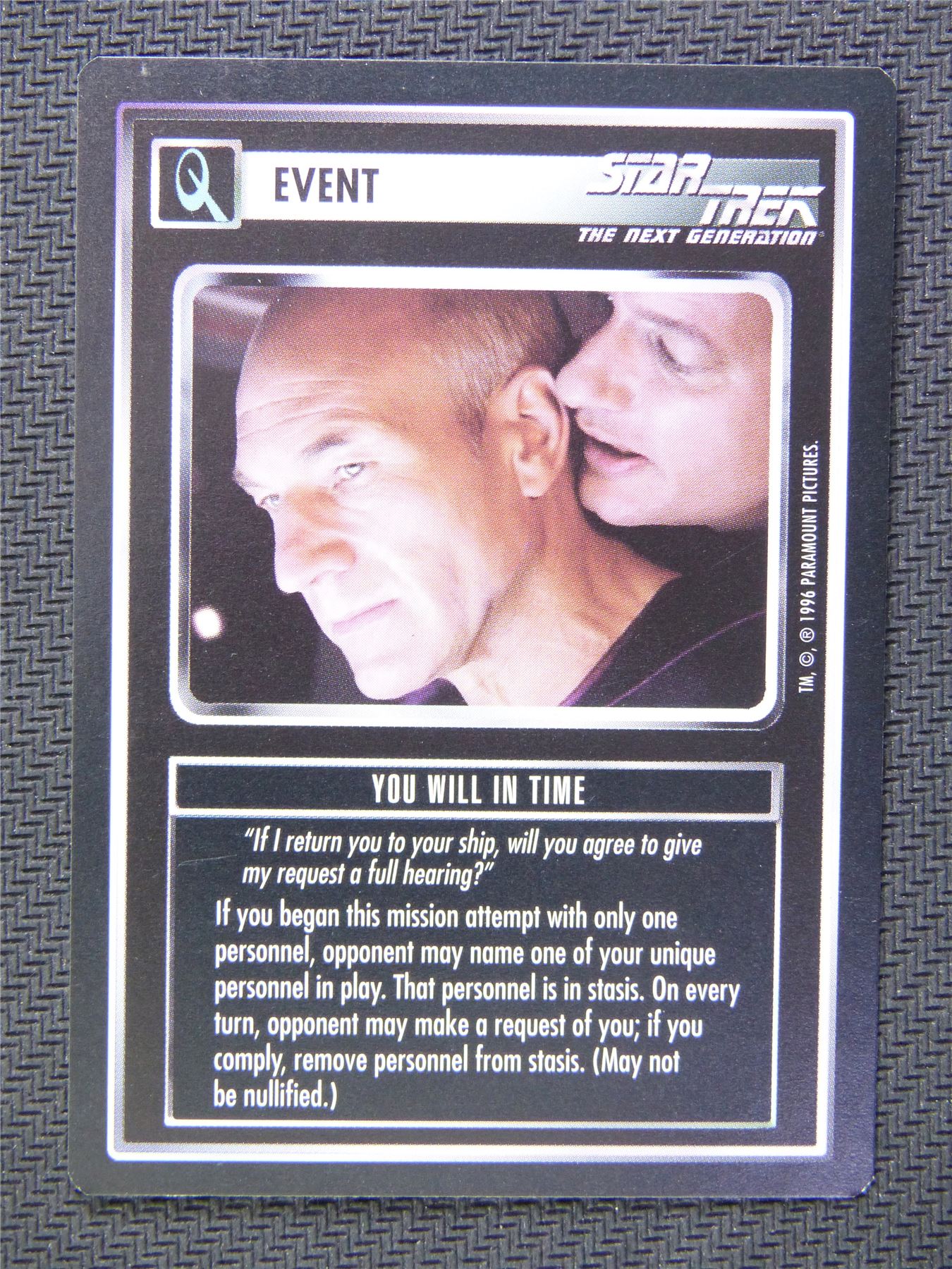 Event You Will In Time - Star Trek CCG Next Gen #561