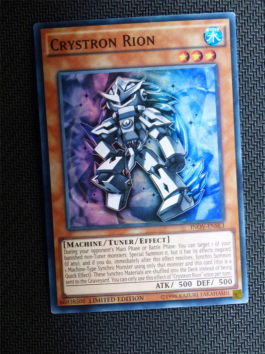 Crystron Rion - INOV - Super Rare - Yugioh Card # 1C100