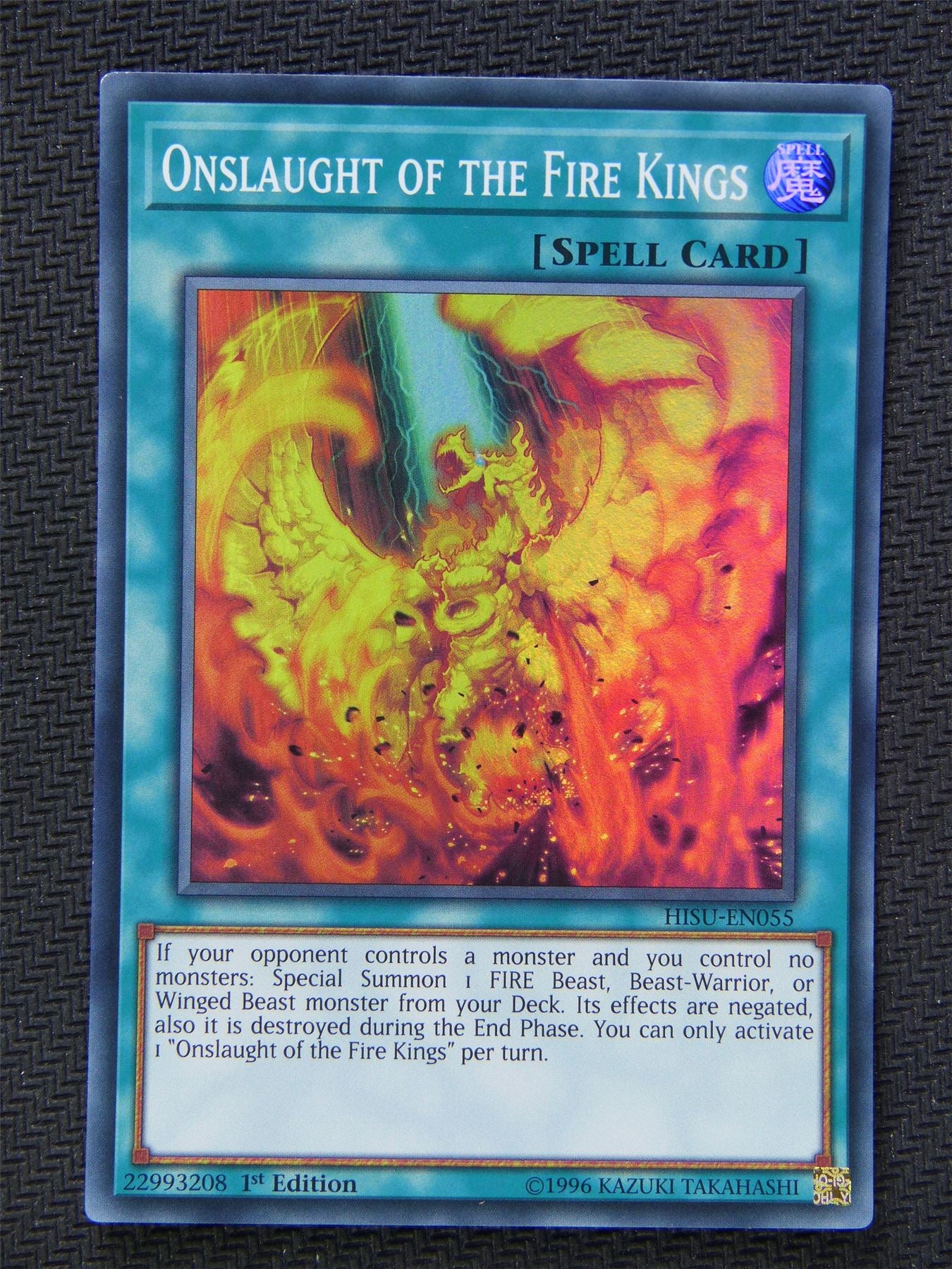 Onslaught of Fire Kings HISU - Super Rare - Yugioh Card #5UA