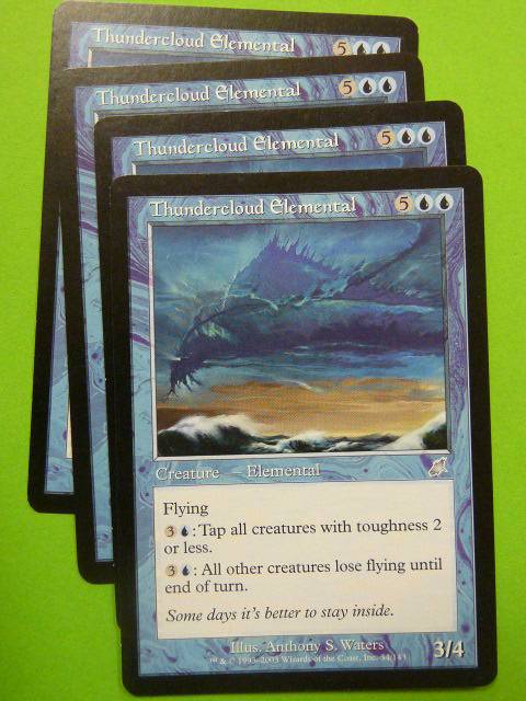 MTG magic: THUNDERCLOUD ELEMENTAL x4