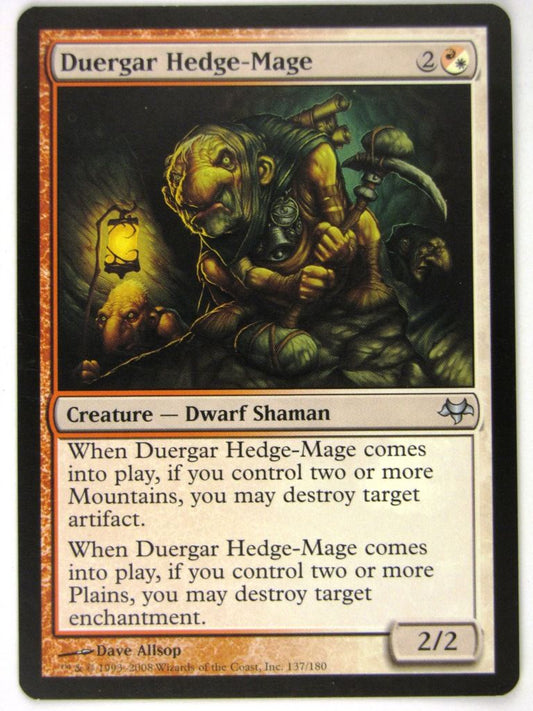 MTG Magic: The Gathering Cards: DUERGAR HEDGE-MAGE: EVE