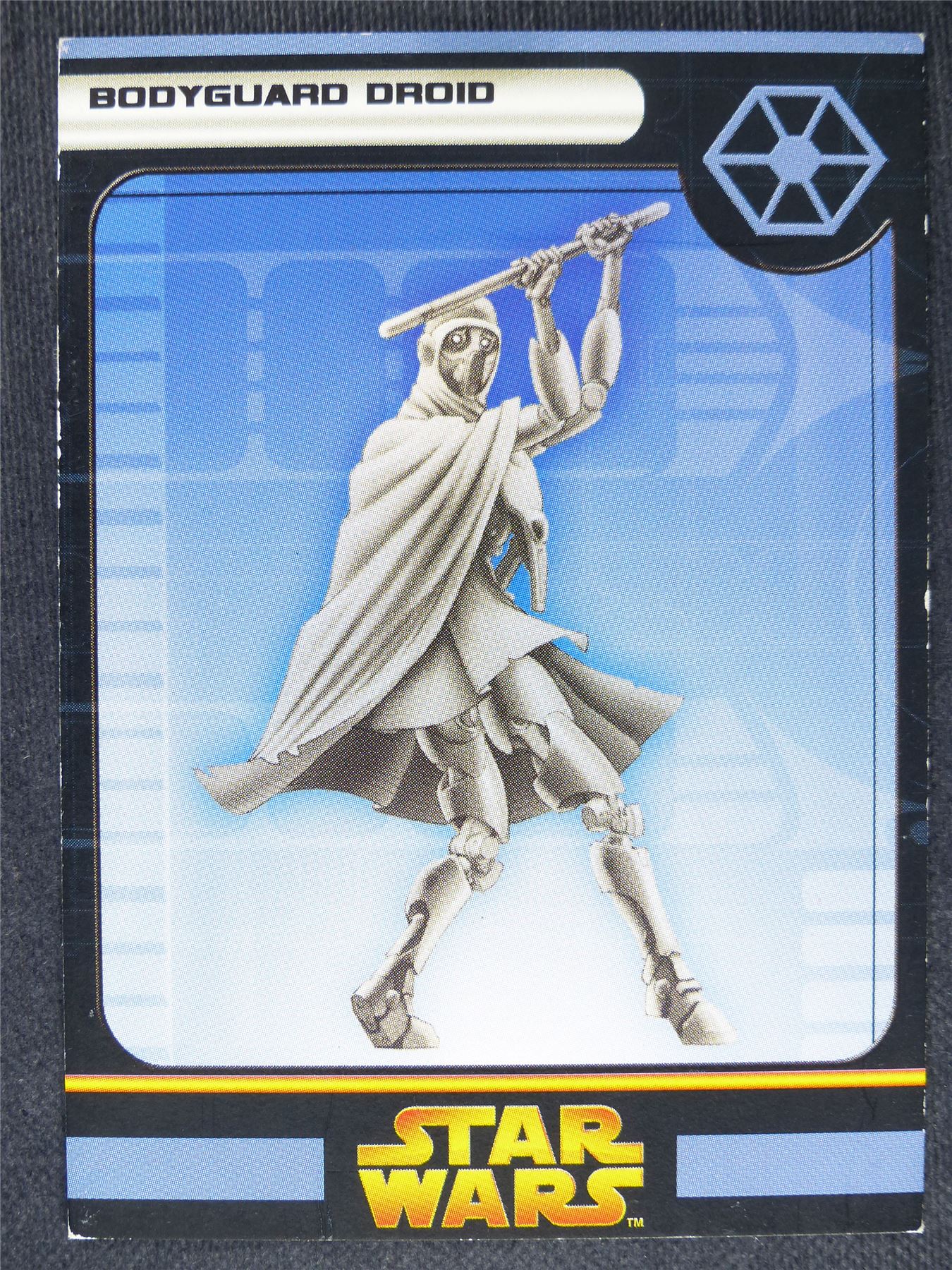 Bodyguard Droid - Star Wars Miniatures Spare Cards #7F