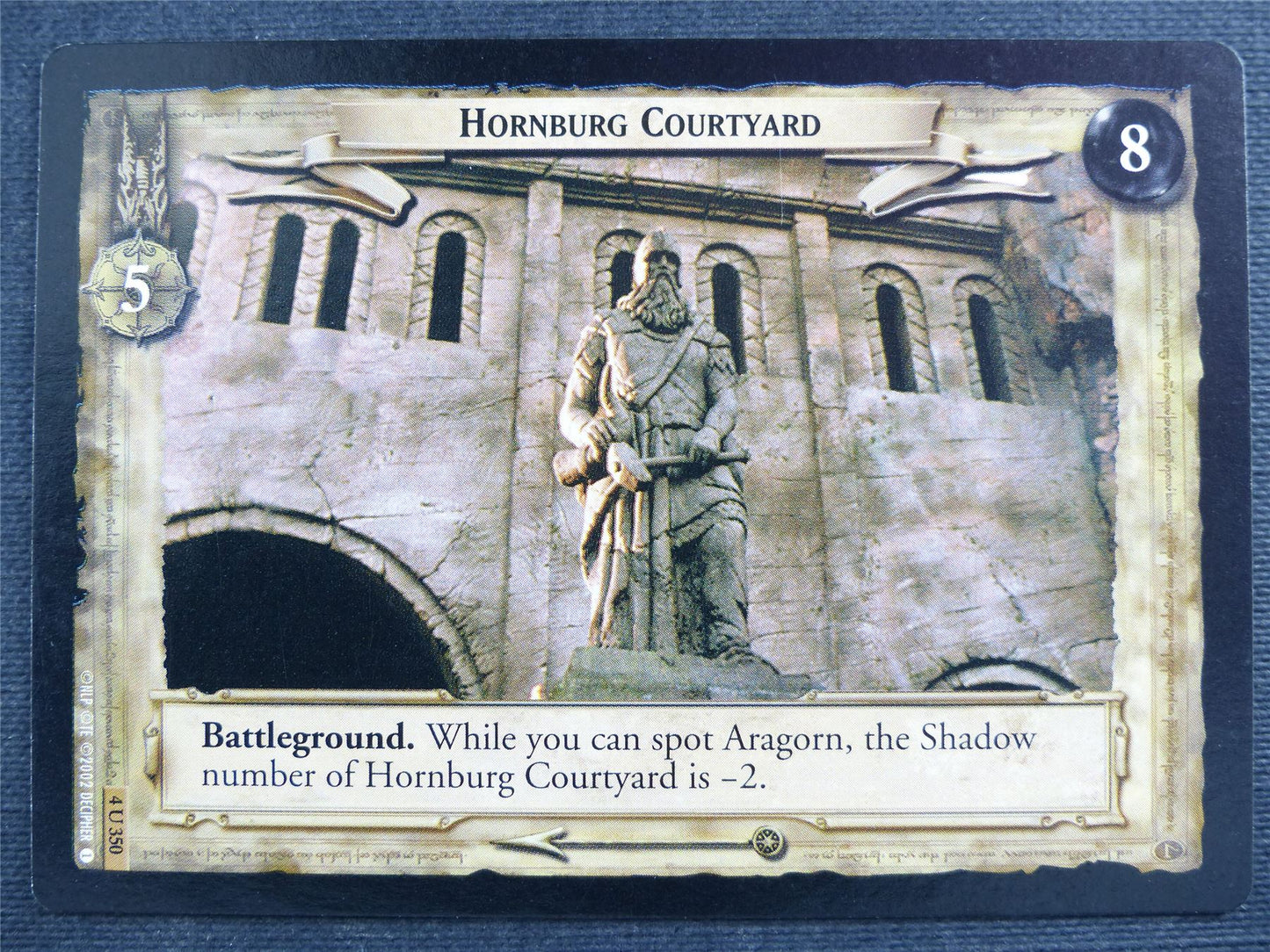 Hornburg Courtyard 4 U 350 - LotR Cards #2SL