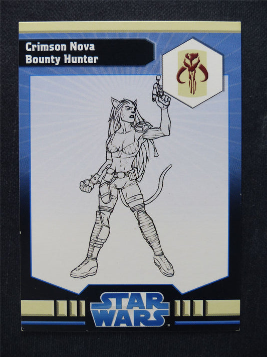 Crimson Nova Bounty Hunter 31/40 - Star Wars Miniatures Spare Cards #7L