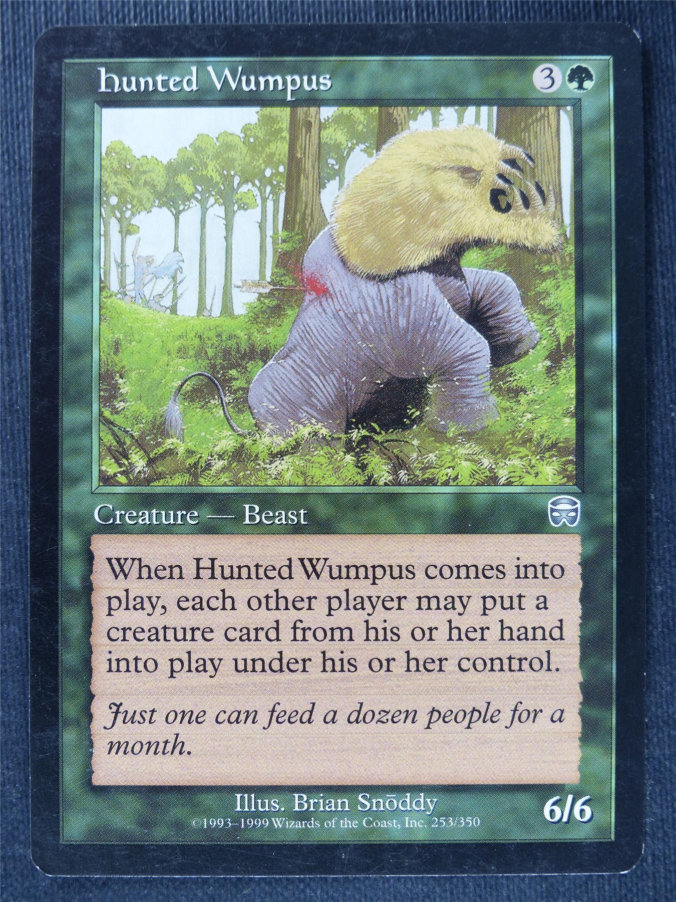 Hunted Wumpus played - Mtg Magic Cards #1A5