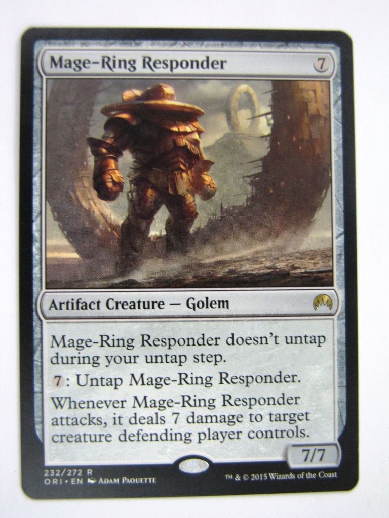 MTG Magic Played Cards: MAGE-RING RESPONDER # 6E10