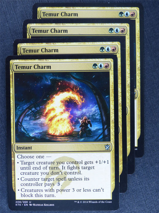 Temur Charm x4 - Mtg Magic Cards #KN